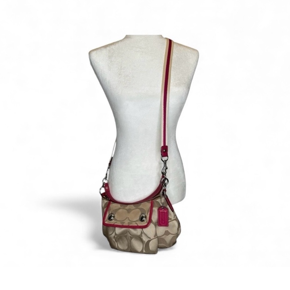 Coach Poppy Signature Sateen Groovy Shoulder/Crossbody